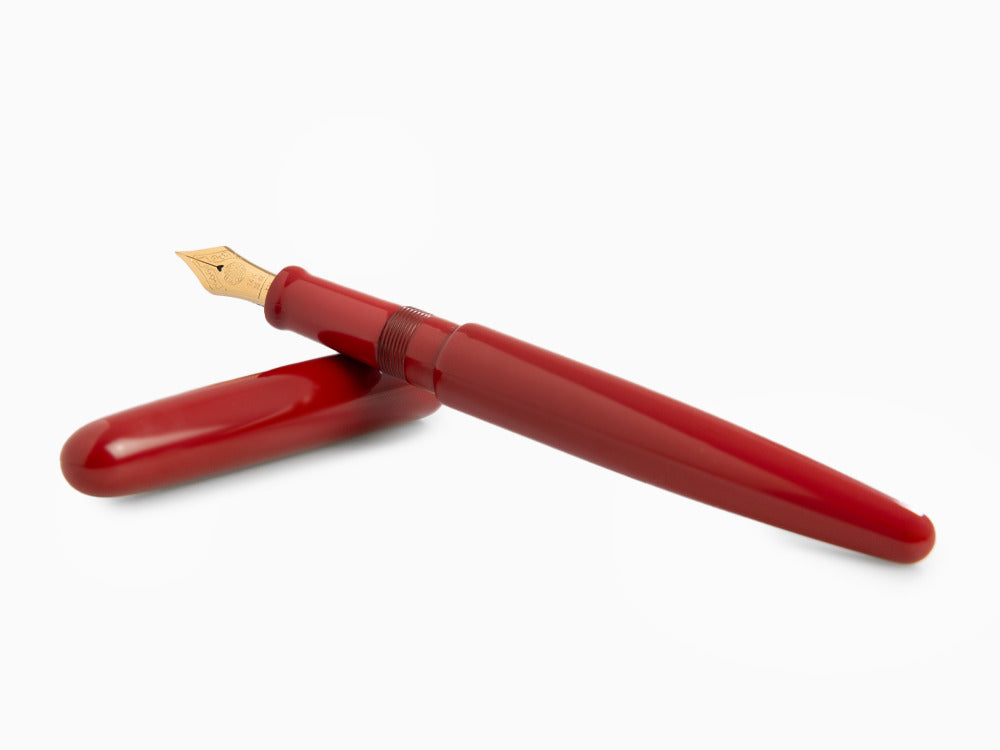 Stylo Plume Nakaya Cigar Long, Shu, Ebonite, Ebonite, Or 14k