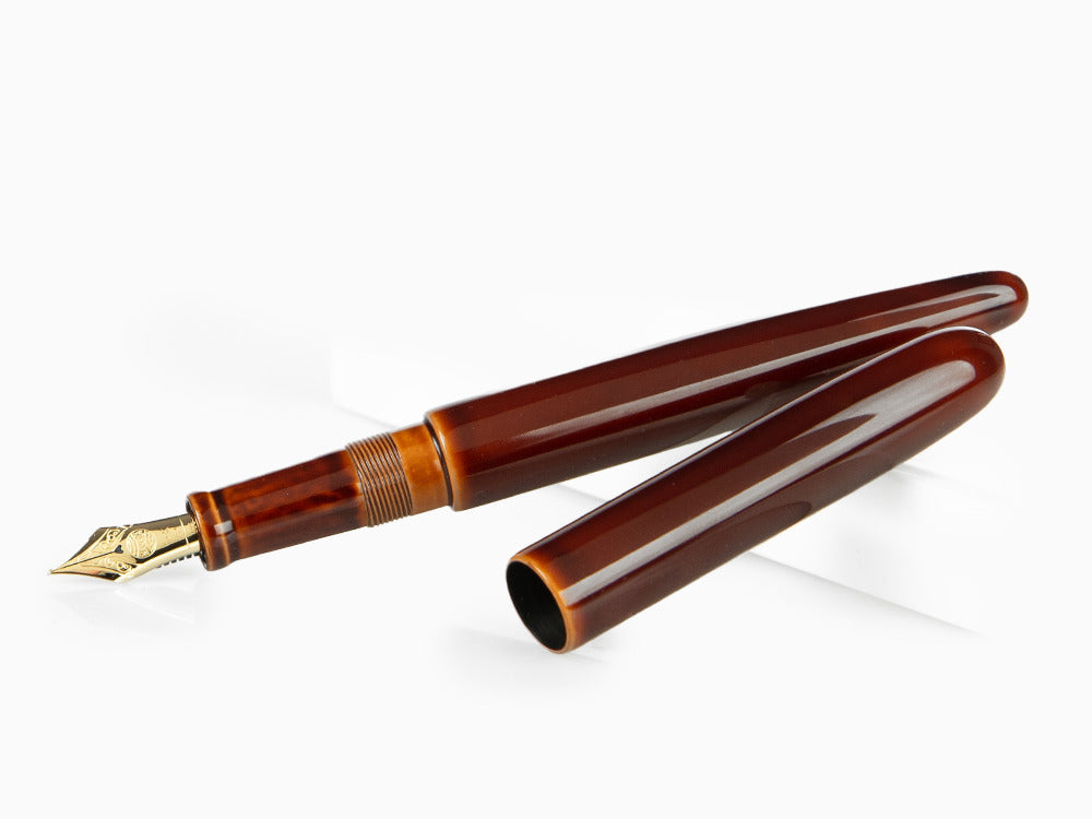 Stylo Plume Nakaya Cigar Long, Toki Tamenuri, Laque urushi sur ébonite