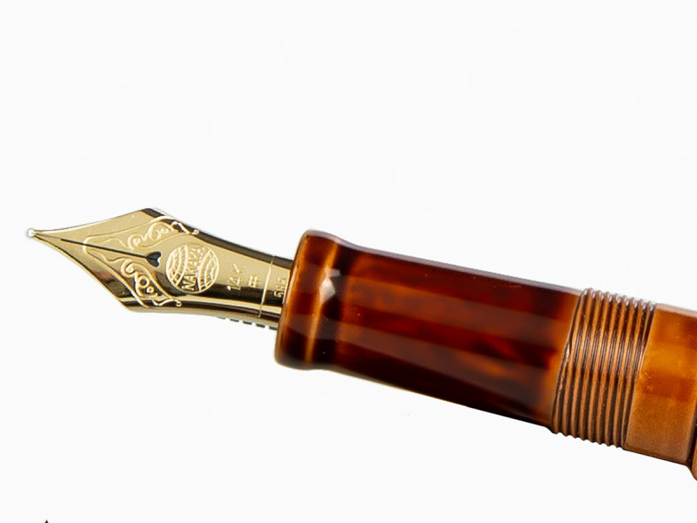 Stylo Plume Nakaya Cigar Long, Toki Tamenuri, Laque urushi sur ébonite