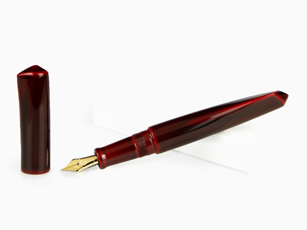 Stylo Plume Nakaya Dorsal Fin Ver.2 Aka-Tamenuri, Ebonite, Laque Urushi