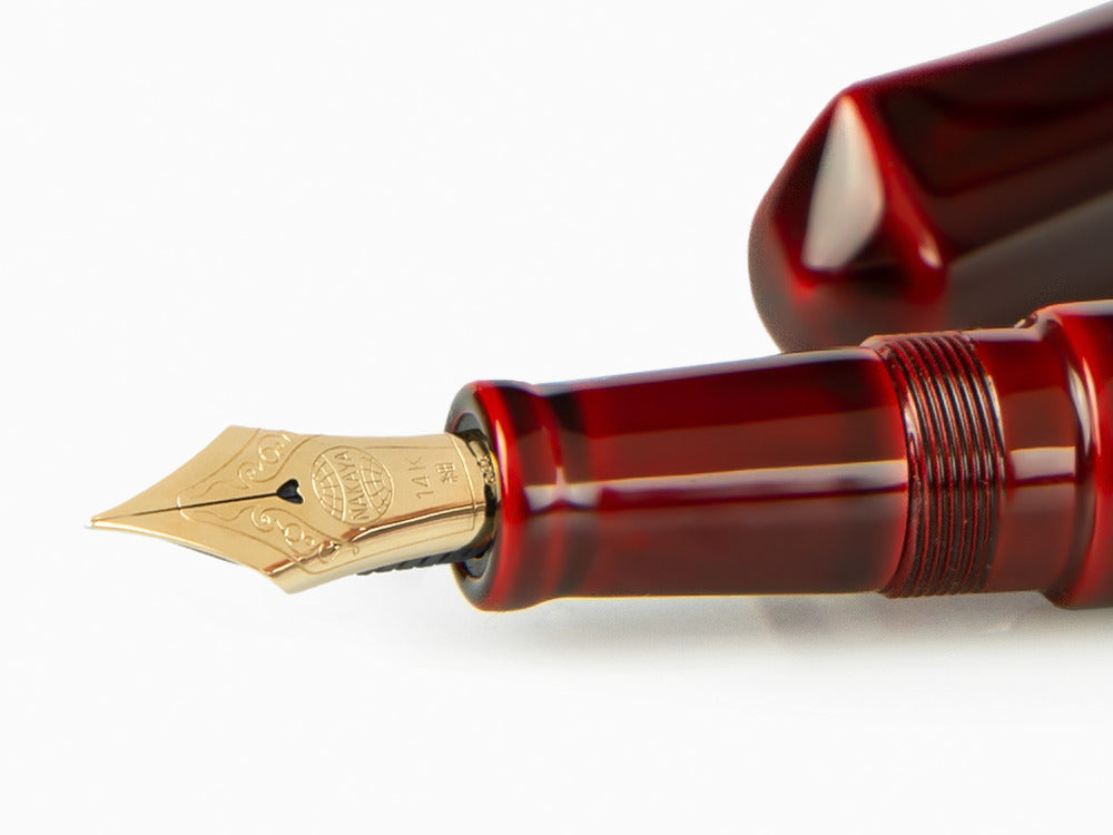 Stylo Plume Nakaya Dorsal Fin Ver.2 Aka-Tamenuri, Ebonite, Laque Urushi