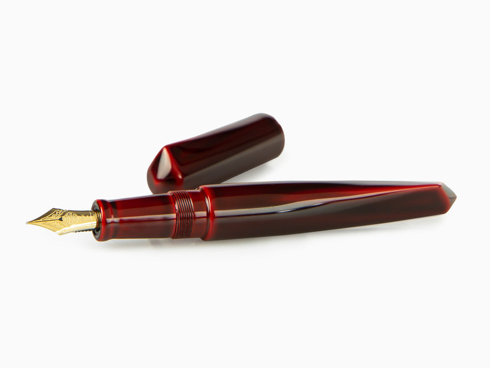 Stylo Plume Nakaya Dorsal Fin Ver.2 Aka-Tamenuri, Ebonite, Laque Urushi