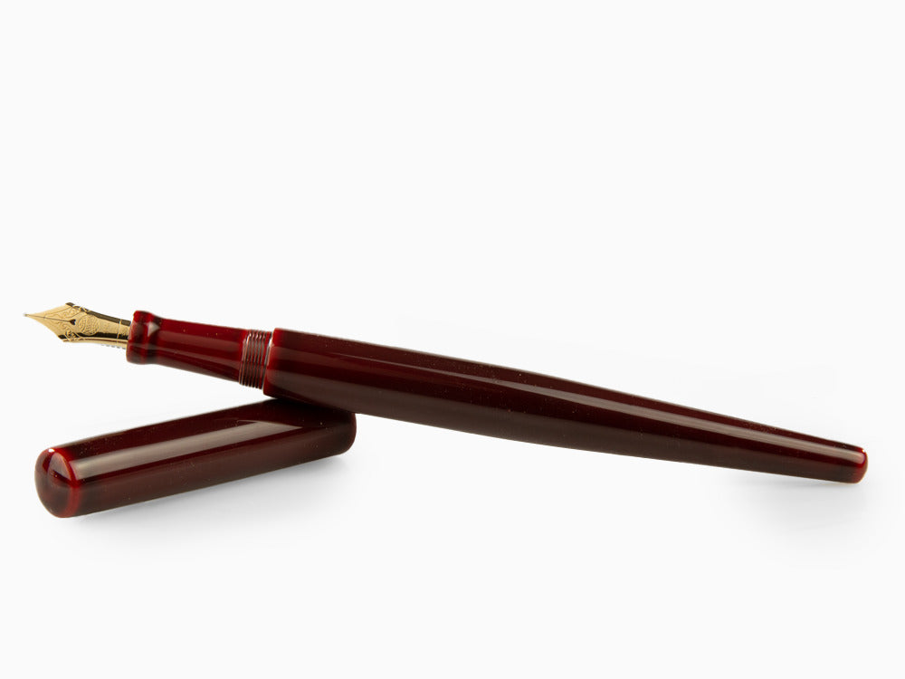 Stylo Plume Nakaya Desk, Aka-Tamenuri, Laque urushi sur ébonite