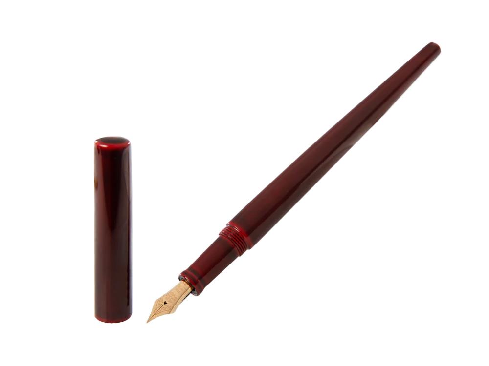Stylo Plume Nakaya Desk, Aka-Tamenuri, Or Rose 14k