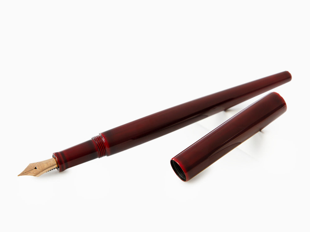 Stylo Plume Nakaya Desk, Aka-Tamenuri, Or Rose 14k