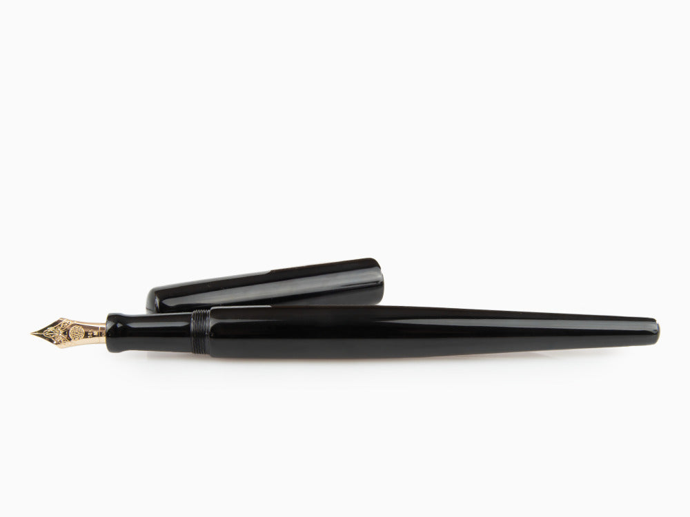 Stylo Plume Nakaya Desk Kuro-Roiro, Noir, Ebonite, Or 14k,