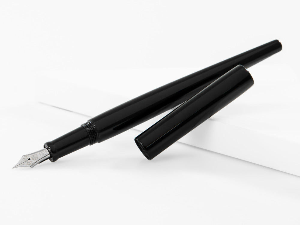Stylo Plume Nakaya Desk, Kuro-Roiro, Noir, Or 14k rodhium