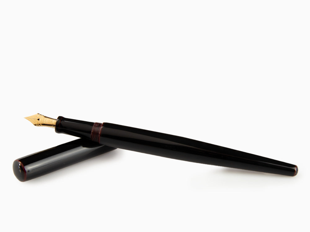 Stylo Plume Nakaya Desk, Kuro Tamenuri, Laque urushi sur ébonite