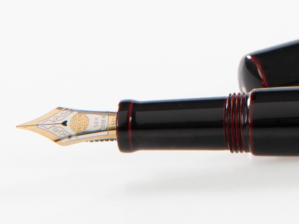 Stylo Plume Nakaya Desk, Kuro-Tamenuri, Or 14K bicolore