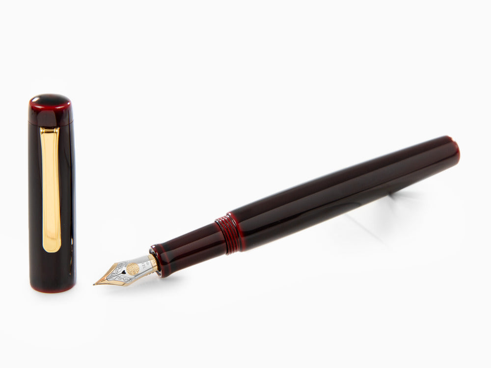 Stylo Plume Nakaya Neo-Standard, Aka-Tamenuri, Or 14K bicolore