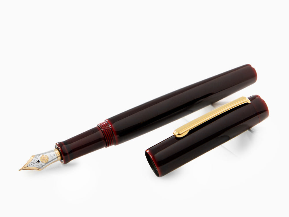 Stylo Plume Nakaya Neo-Standard, Aka-Tamenuri, Or 14K bicolore