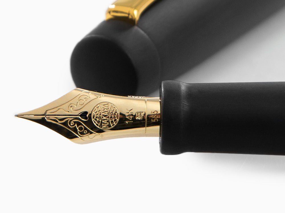 Stylo Plume Nakaya Neo-Standard, Black Hairline, Laque urushi
