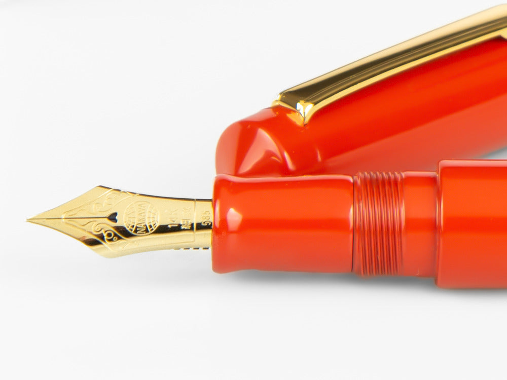 Stylo Plume Nakaya Writer Arai Shu, Laque urushi sur ébonite, Plaqué Or