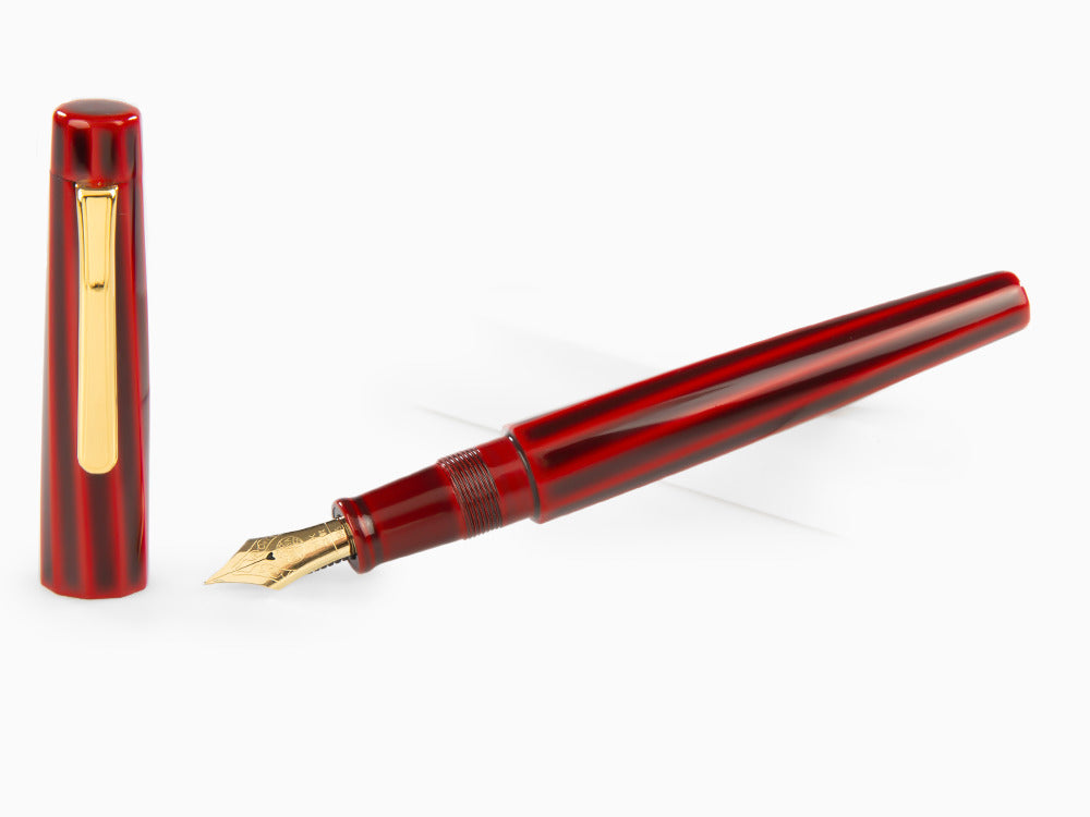 Stylo Plume Nakaya Writer Aka-Tamenuri, Decapod (TW), Ébonite et Urushi