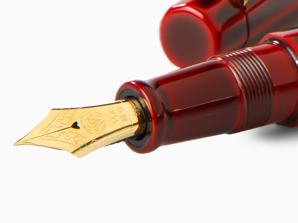 Stylo Plume Nakaya Writer Aka-Tamenuri, Decapod (TW), Ébonite et Urushi