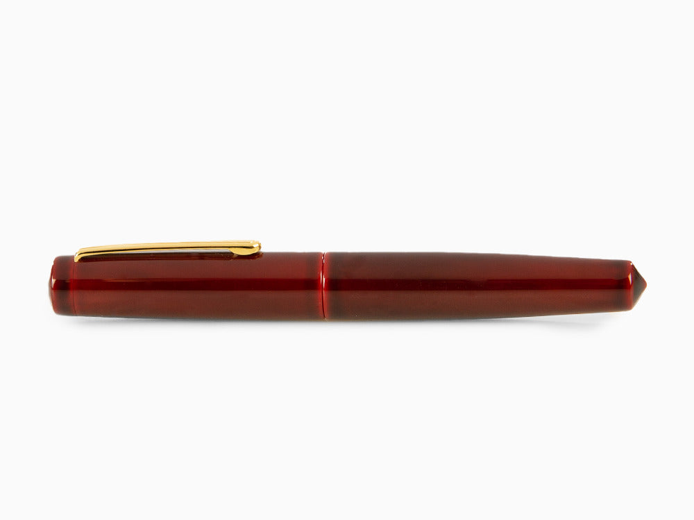 Stylo Plume Nakaya Writer Aka-Tamenuri, Piccolo, Ébonite, Or bicolore