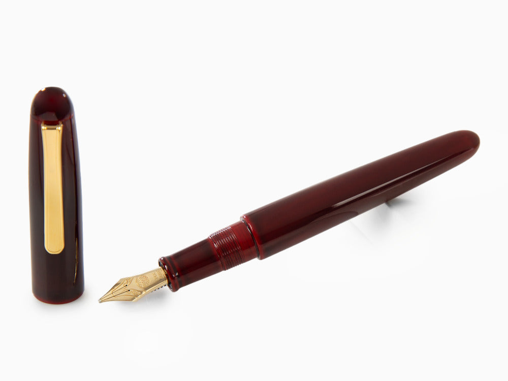 Stylo Plume Nakaya Writer Portable , Aka Tamenuri, Ébonite