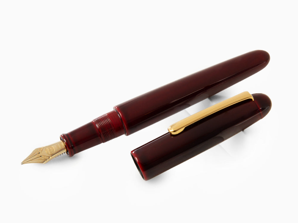 Stylo Plume Nakaya Writer Portable , Aka Tamenuri, Ébonite