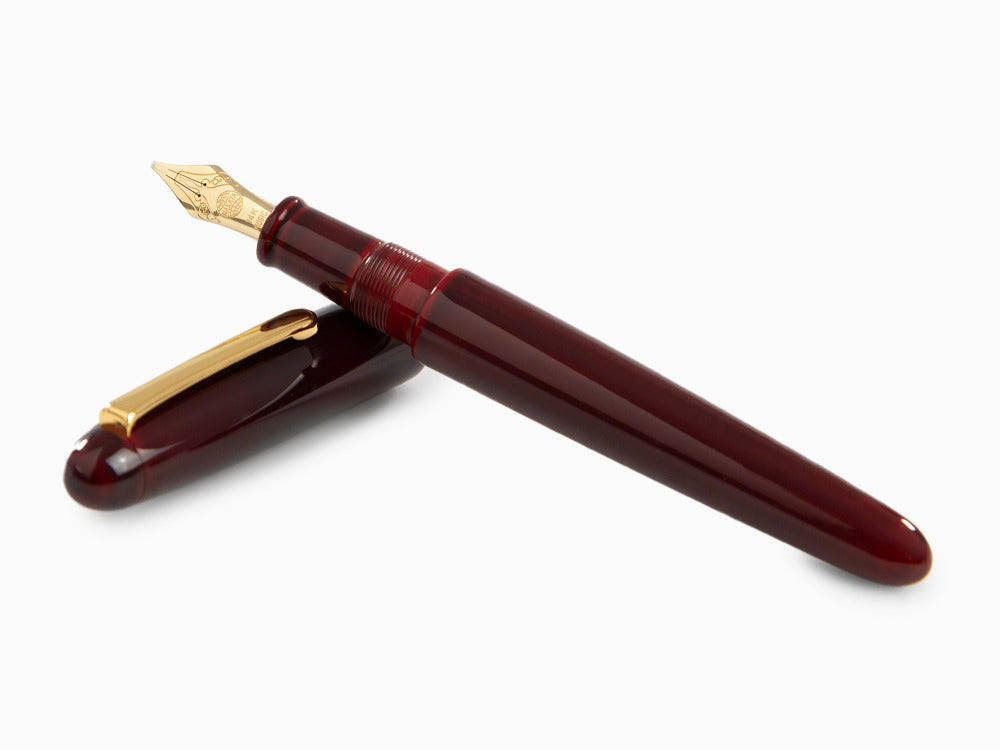 Stylo Plume Nakaya Writer Portable , Aka Tamenuri, Ébonite