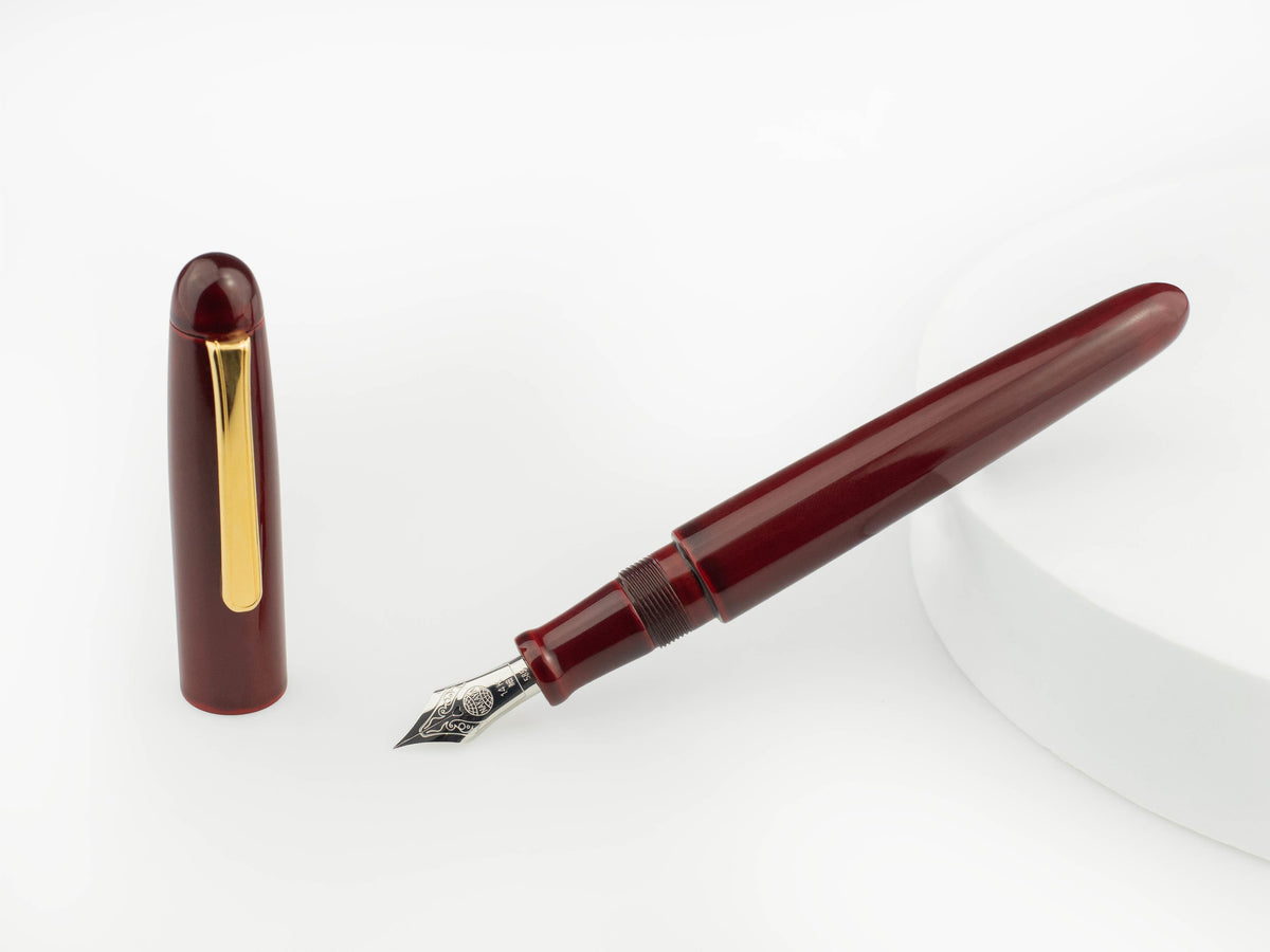 Stylo Plume Nakaya Writer Aka-Tamenuri, Laque Urushi, Or 14k