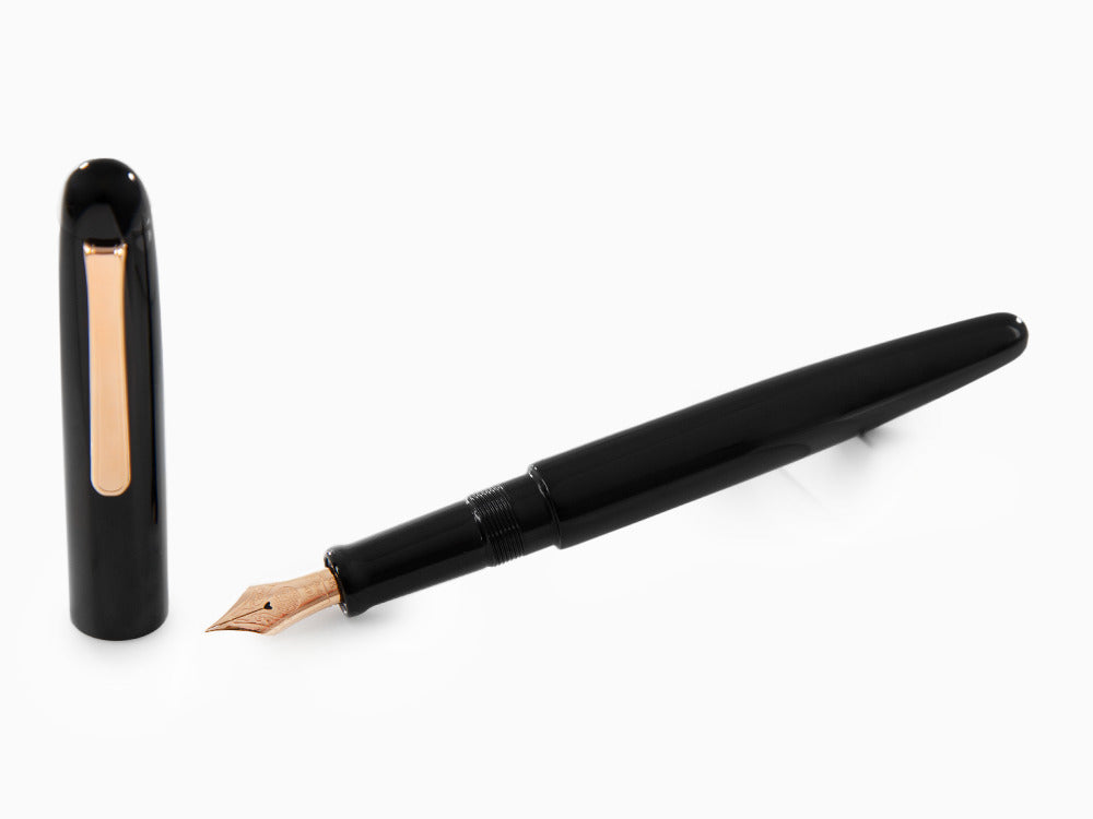 Stylo Plume Nakaya Writer Kuro-Roiro Noir, Long, Or rose, Writer-B-L-RG