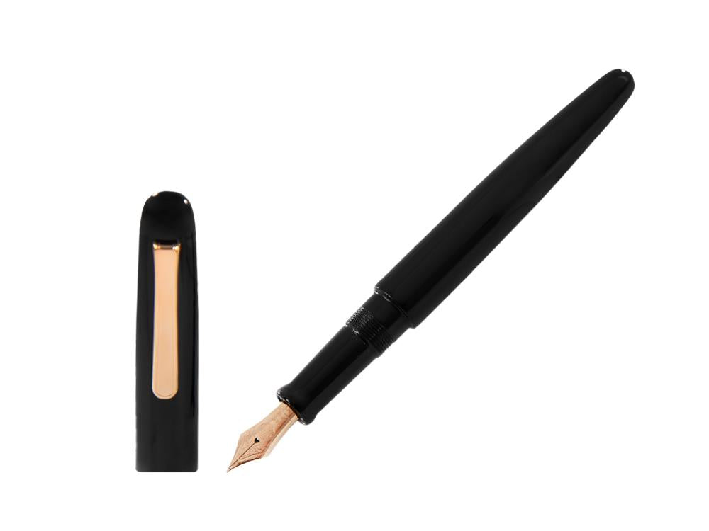 Stylo Plume Nakaya Writer Kuro-Roiro Noir, Long, Or rose, Writer-B-L-RG