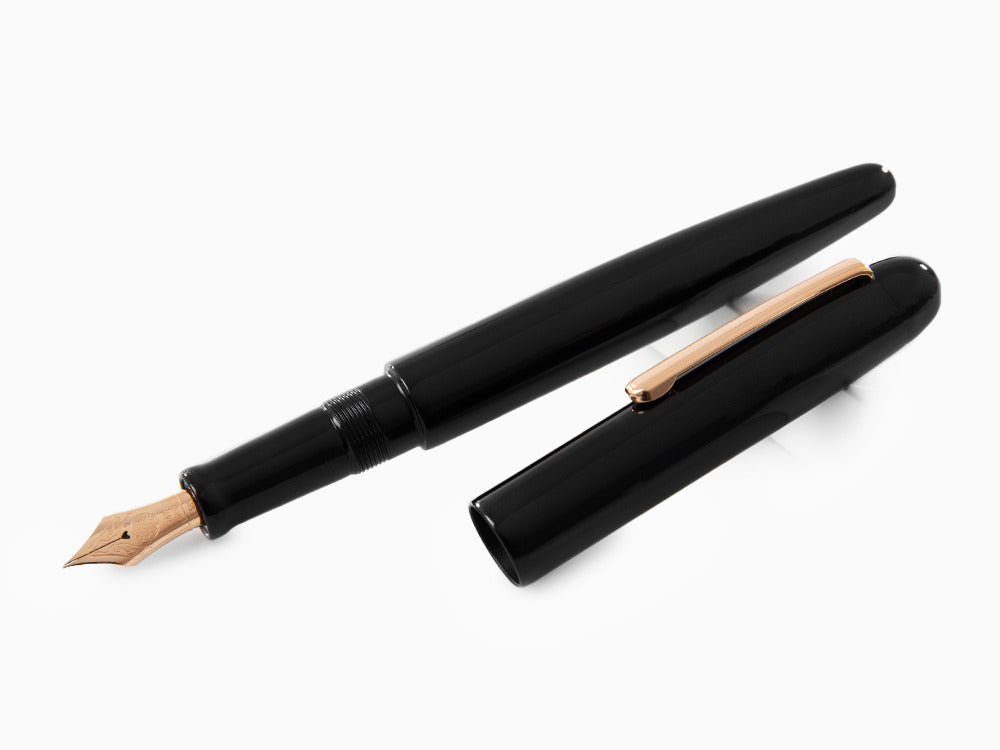 Stylo Plume Nakaya Writer Kuro-Roiro Noir, Long, Or rose, Writer-B-L-RG