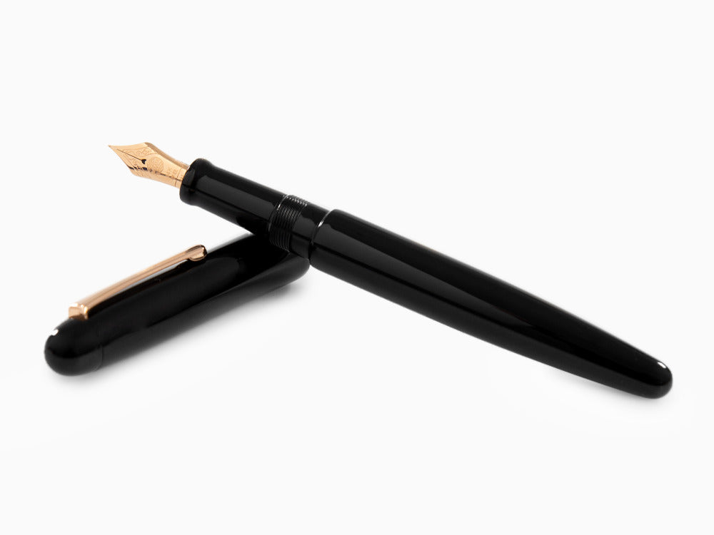 Stylo Plume Nakaya Writer Kuro-Roiro Noir, Long, Or rose, Writer-B-L-RG