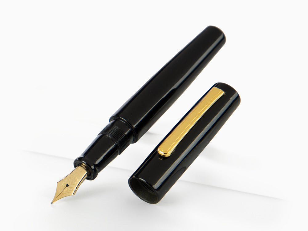 Stylo Plume Nakaya Writer Kuro-Roiro Noir, Piccolo, Ebonite, Or