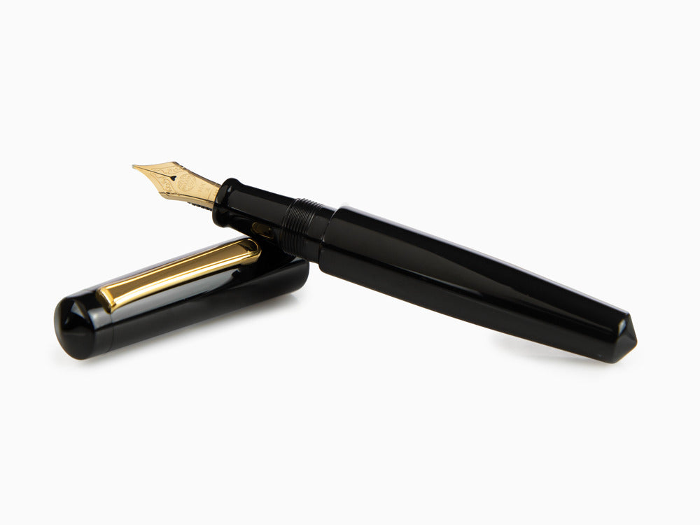 Stylo Plume Nakaya Writer Kuro-Roiro Noir, Piccolo, Ebonite, Or