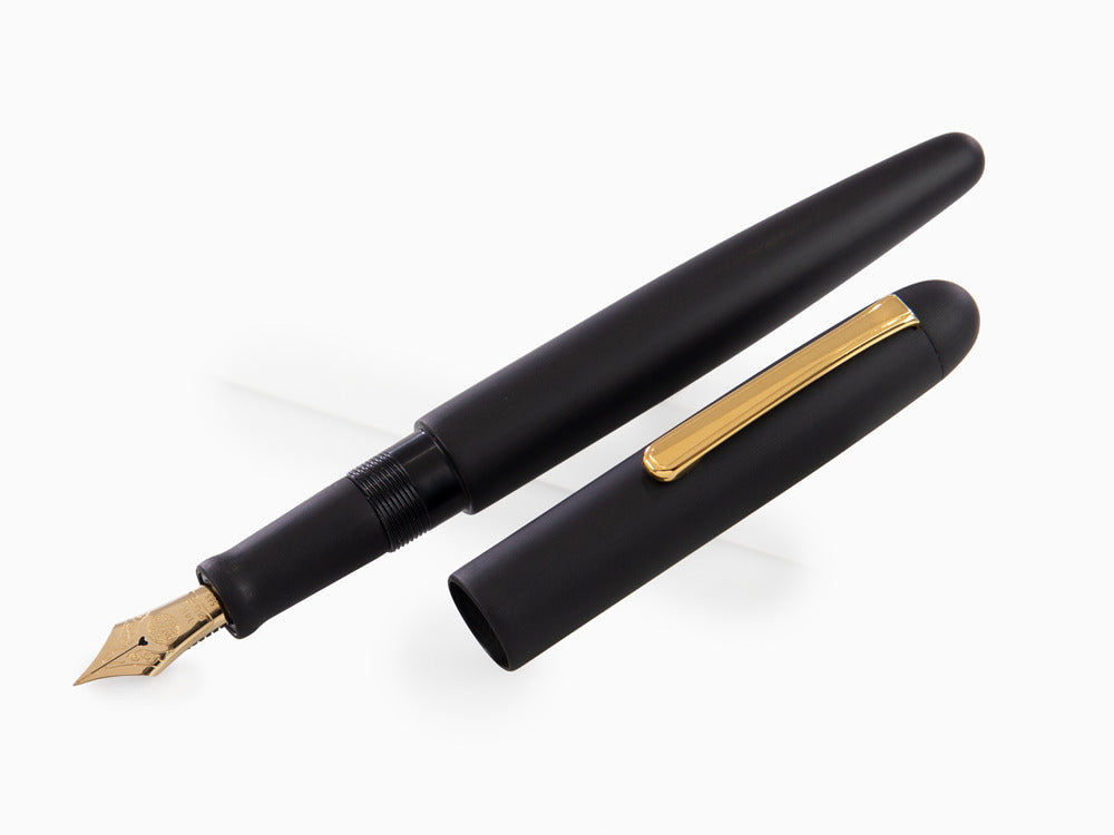 Stylo Plume Nakaya Writer Black Hairline, Long, Ebonite