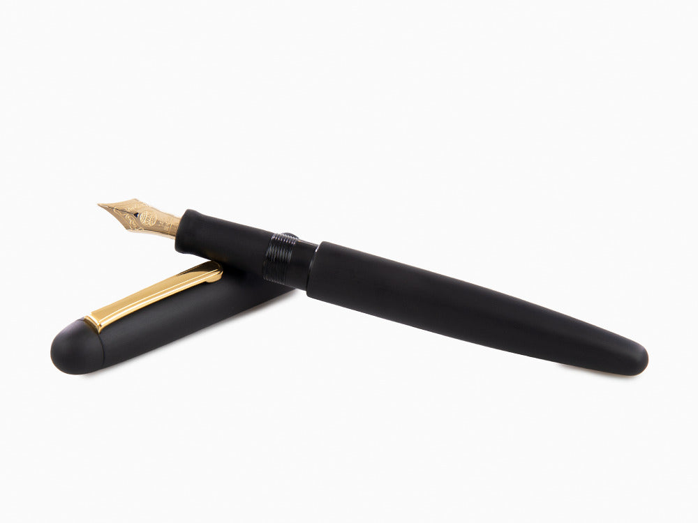 Stylo Plume Nakaya Writer Black Hairline, Long, Ebonite