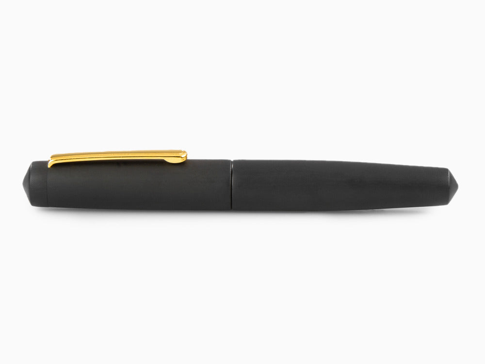 Stylo Plume Nakaya Writer Black Hairline, Piccolo, Ebonite, Or