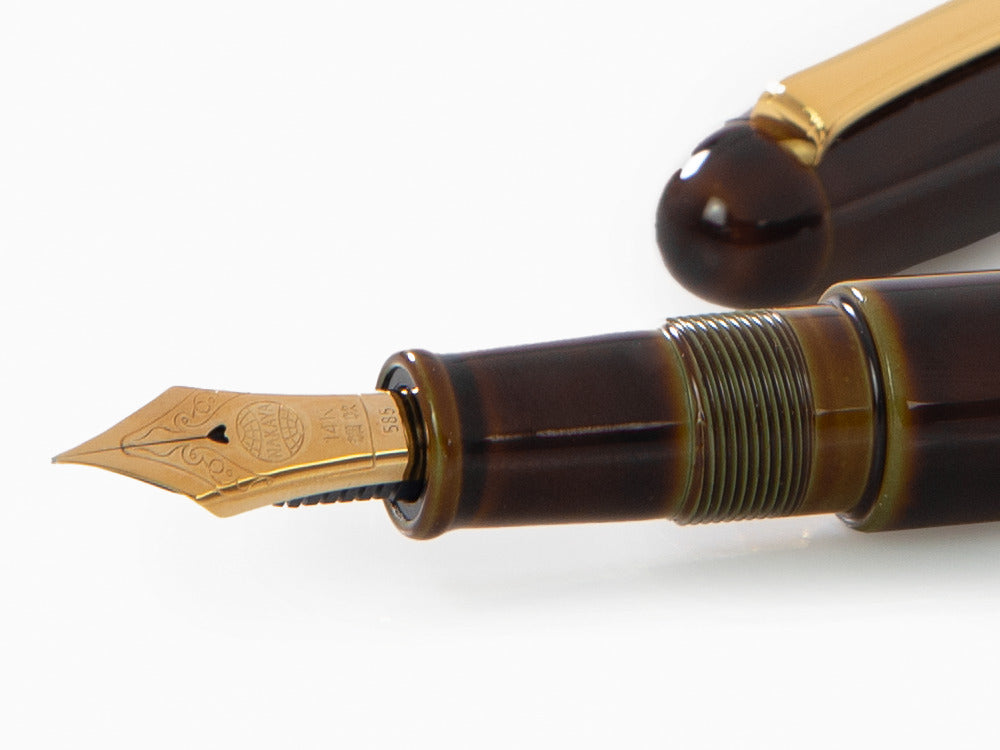 Stylo Plume Nakaya Writer Long, Heki Tamenuri, Laque urushi sur ébonite