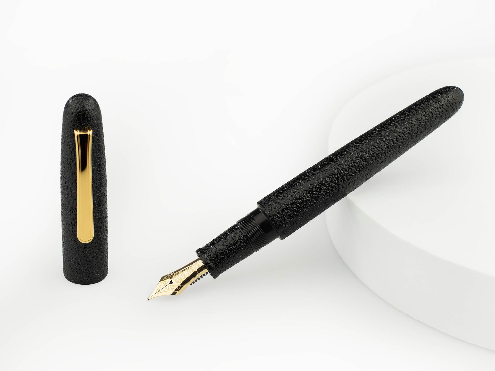 Stylo Plume Nakaya Writer Kuro-Ishime, Portable, Ebonite, Or 14k,