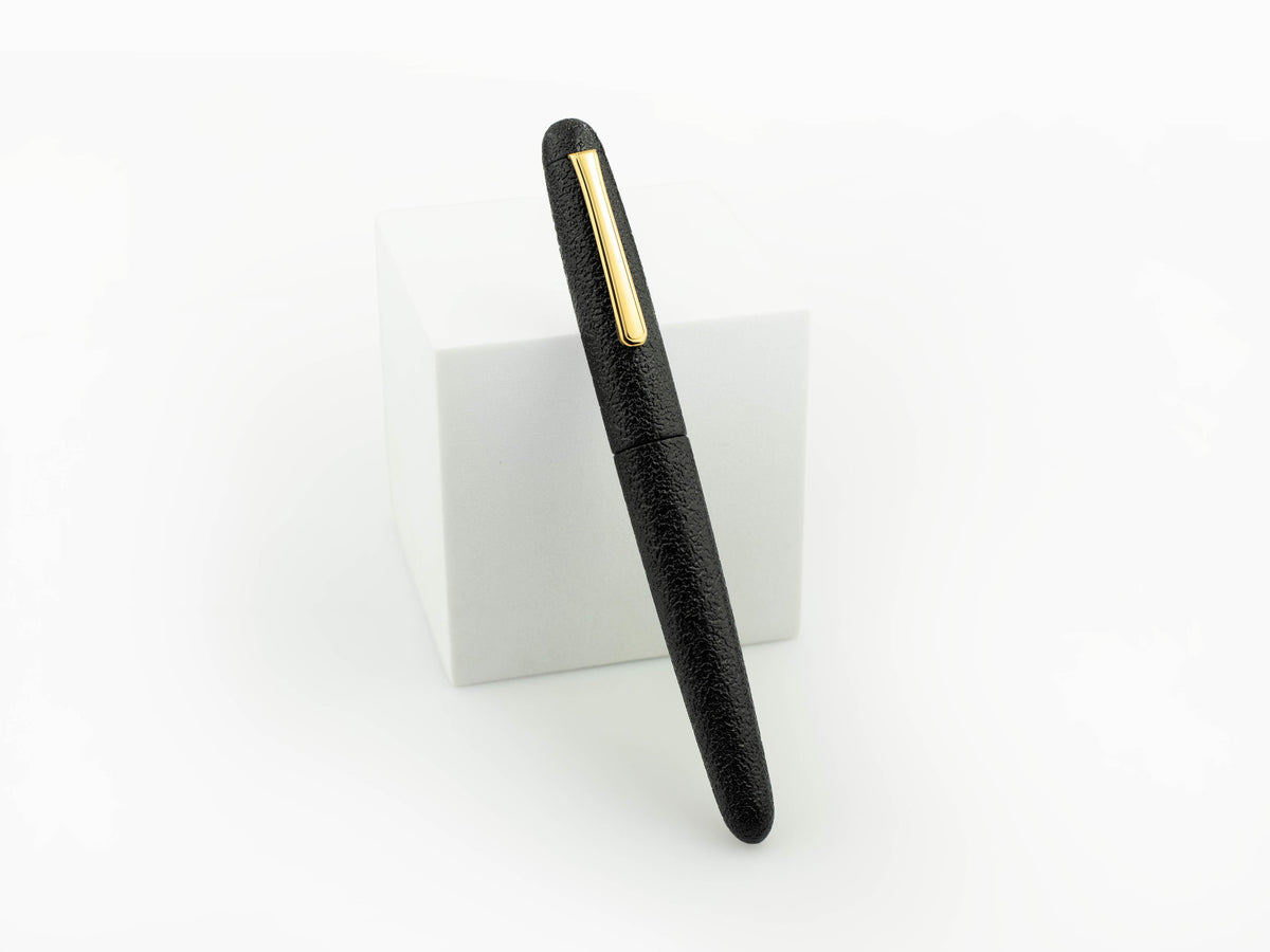 Stylo Plume Nakaya Writer Kuro-Ishime, Portable, Ebonite, Or 14k,