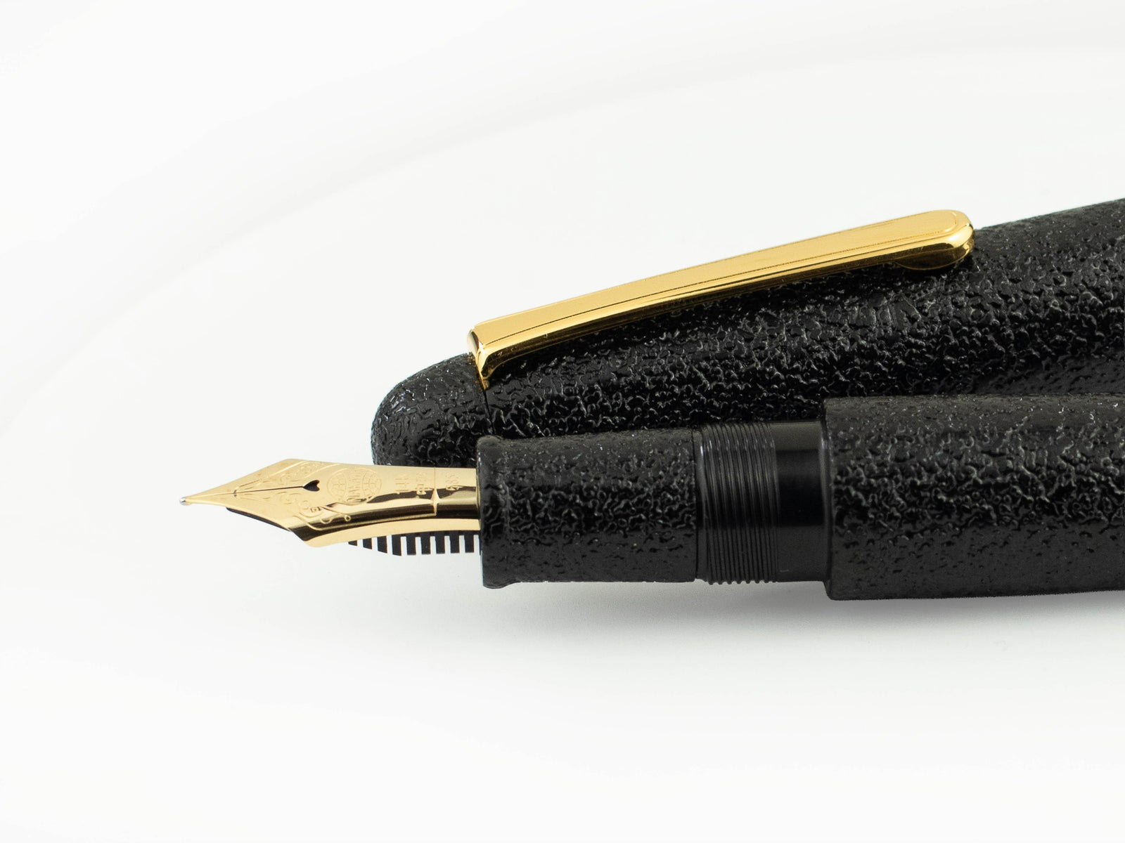 Stylo Plume Nakaya Writer Kuro-Ishime, Portable, Ebonite, Or 14k,