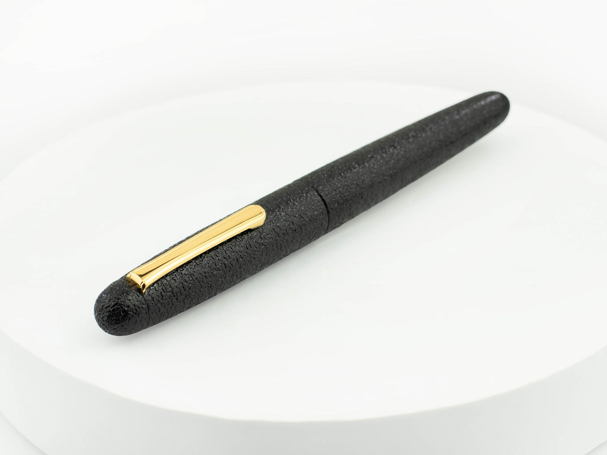 Stylo Plume Nakaya Writer Kuro-Ishime, Portable, Ebonite, Or 14k,