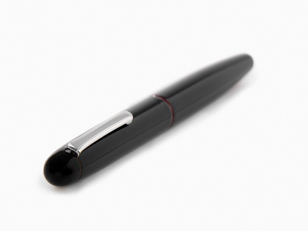 Stylo Plume Nakaya Writer Long Kuro-Tamenuri, Ebonite, Plaqué rhodium