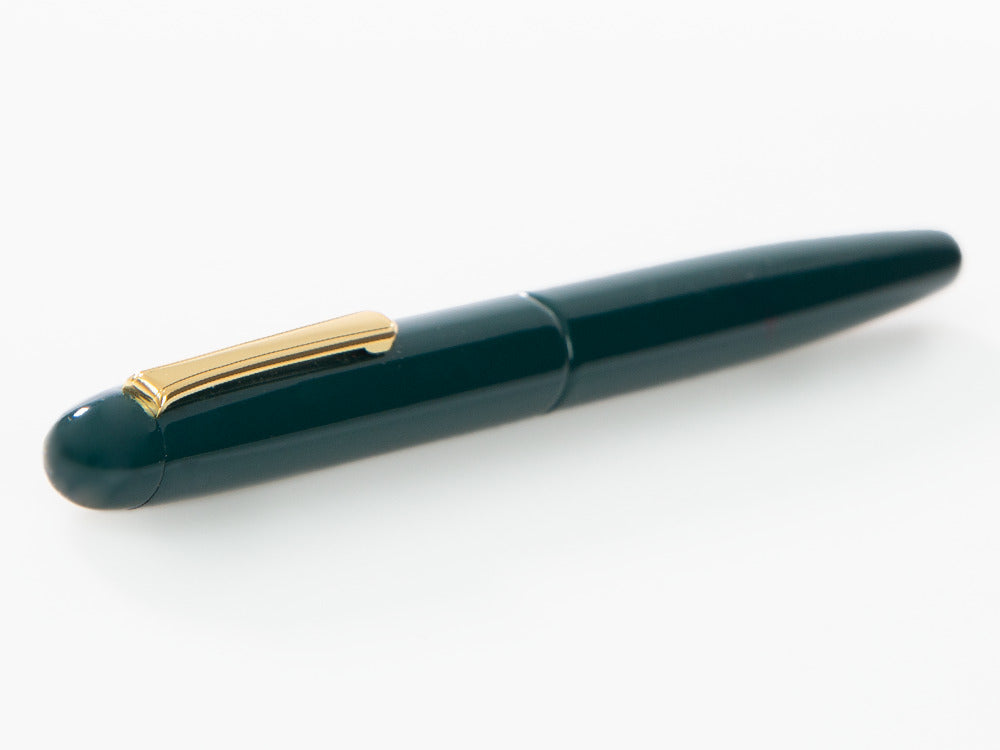 Stylo Plume Nakaya Writer Long Midori, Ebonite, Plaqué Or