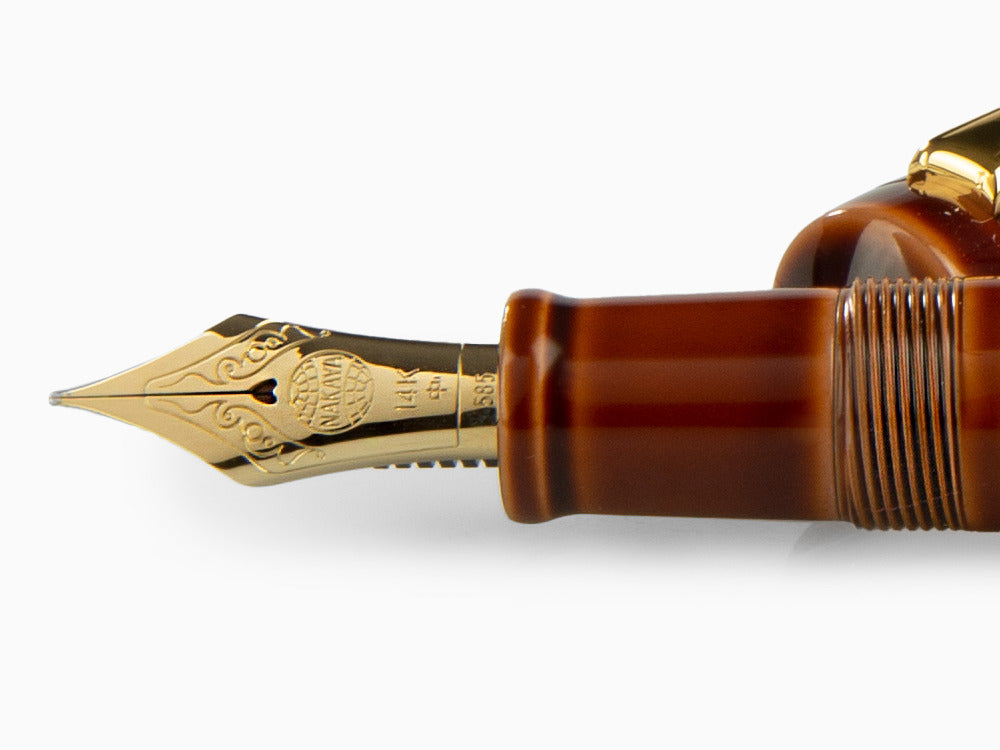 Stylo Plume Nakaya Writer Piccolo Toki-Tamenuri, Ebonite Laque Urushi