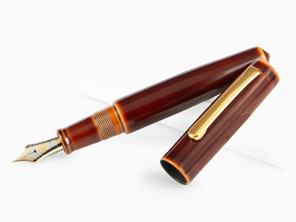 Stylo Plume Nakaya Writer Toki-Tamenuri, Piccolo, Ebonite, Bicolore