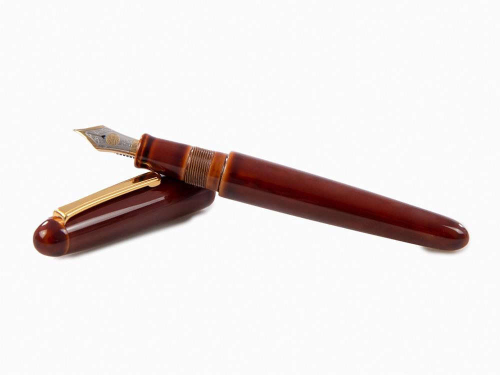 Stylo Plume Nakaya Writer Toki-Tamenuri, Portable, Ébonite, Or bicolore