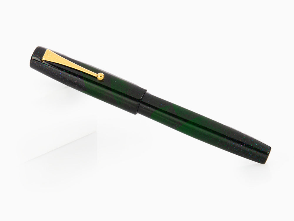 Stylo Plume Namiki Aya Tokiwa Evergreen, Noir, Poudre d'or, AYA-TOKIWA