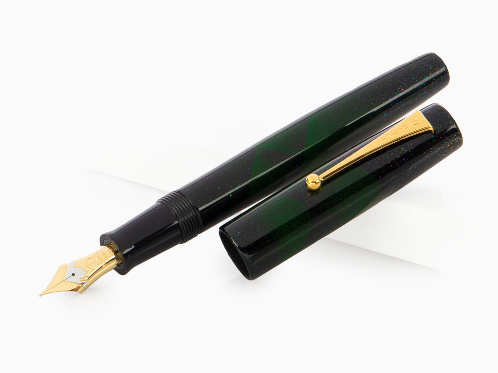 Stylo Plume Namiki Aya Tokiwa Evergreen, Noir, Poudre d'or, AYA-TOKIWA