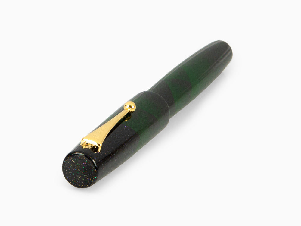 Stylo Plume Namiki Aya Tokiwa Evergreen, Noir, Poudre d'or, AYA-TOKIWA