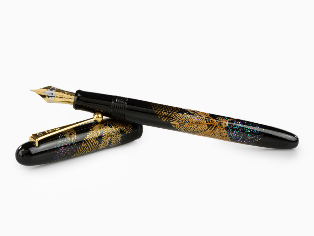 Stylo Plume Namiki Yukari Pine Needles, Maki-e, Attributs or, FN-10M-MA