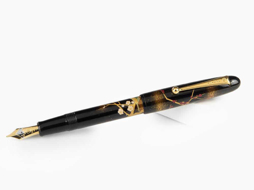 Stylo Plume Namiki Yukari Apricot Tree and Warbler, Urushi, FN-10M-UU