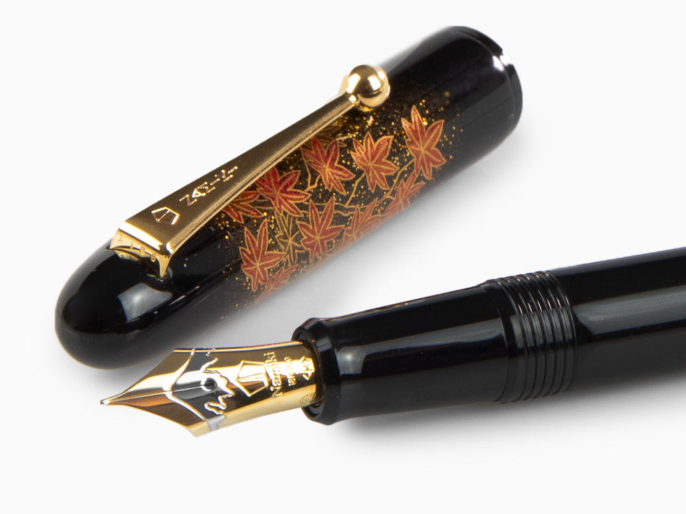 Stylo Plume Namiki Yukari Autumn Leaves, Laque Urushi, Or, FN-20M-KO