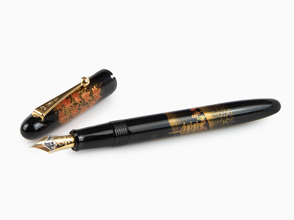 Stylo Plume Namiki Yukari Autumn Leaves, Laque Urushi, Or, FN-20M-KO